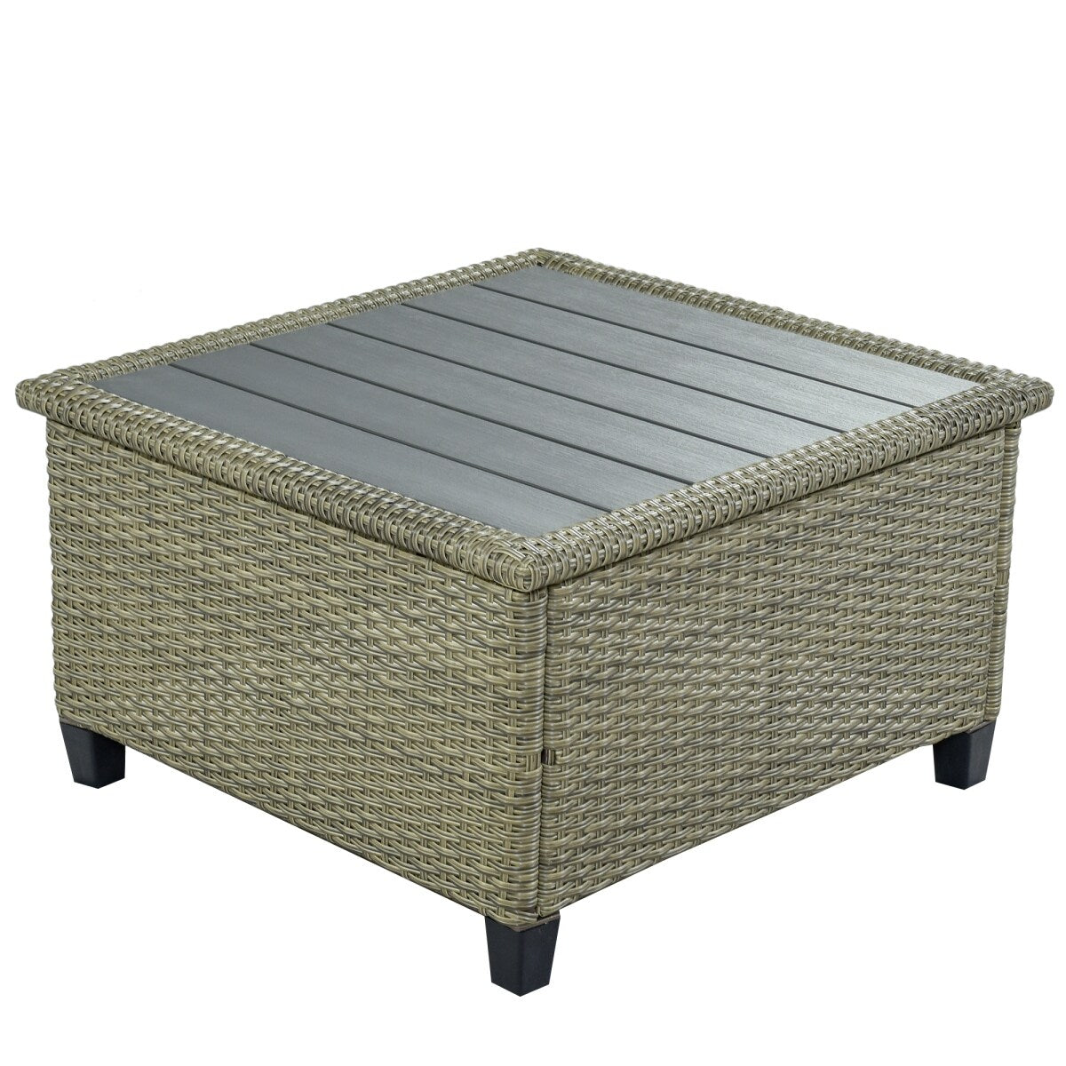 5 Piece Conversation Rattan Sectional Sofa