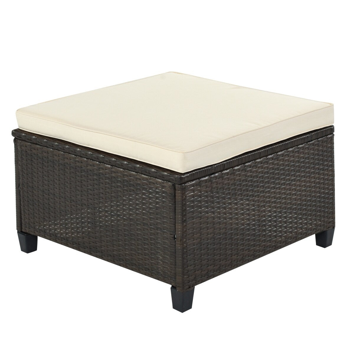 5 Piece Conversation Rattan Sectional Sofa