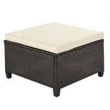5 Piece Conversation Rattan Sectional Sofa