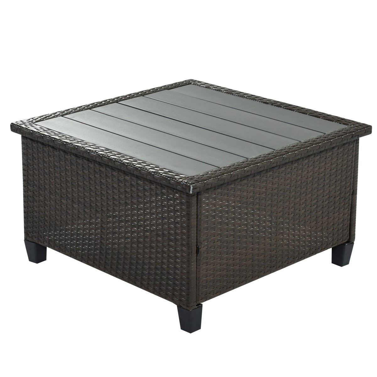 5 Piece Conversation Rattan Sectional Sofa