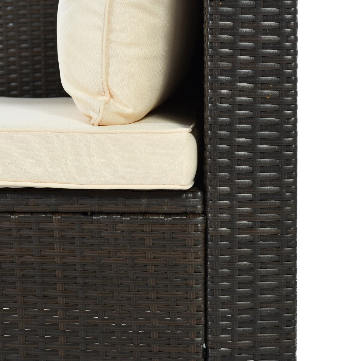 5 Piece Conversation Rattan Sectional Sofa