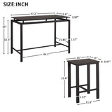 5 Piece Counter Height Dining Setwith 4 Chairs