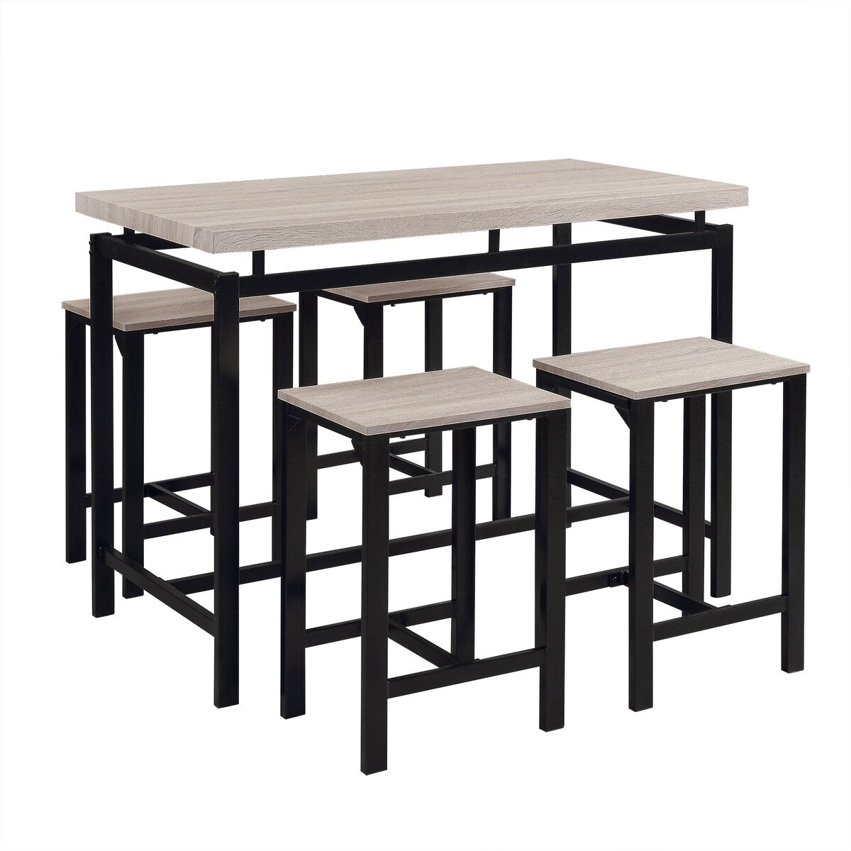 5 Piece Counter Height Dining Setwith 4 Chairs
