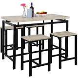 5 Piece Counter Height Dining Setwith 4 Chairs