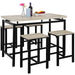 5 Piece Counter Height Dining Setwith 4 Chairs