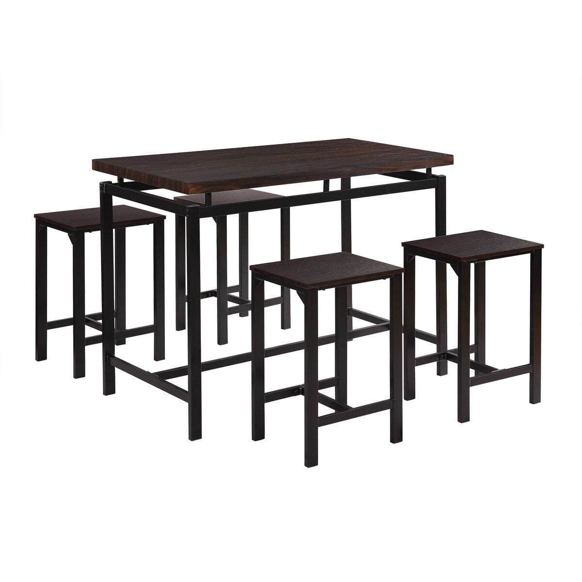 5 Piece Counter Height Dining Setwith 4 Chairs