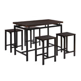 5 Piece Counter Height Dining Setwith 4 Chairs