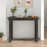 5-Piece Farmhouse Counter Height Dining Table Set with 1 Rectangular Dining Table and 4 Dining Chairs for Small Places