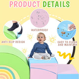 5-Piece Kids Climbing Toys Crawling Mat