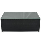 5-Piece Large Outdoor Wicker Sofa Set, PE Rattan, Movable Cushion, Sectional Lounger Sofa