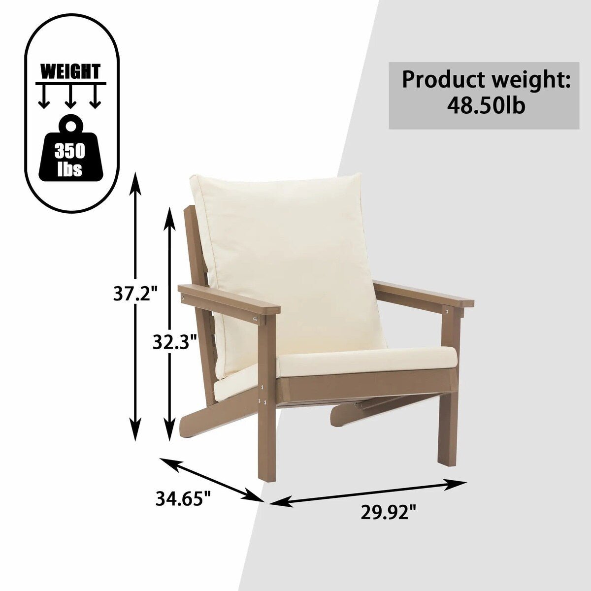 5-Piece Patio Lounge Set with Heater and Coffee Table