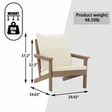 5-Piece Patio Lounge Set with Heater and Coffee Table
