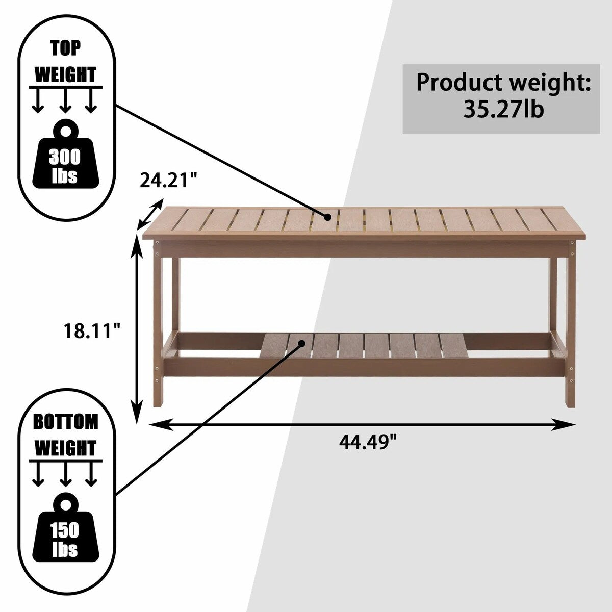 5-Piece Patio Lounge Set with Heater and Coffee Table
