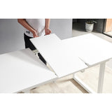 5 Pieces Dining Set,Table Metal Leg Dining Table for 4-6 people with MDF Table Top,Pedestal Dining Table