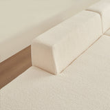 5-Seater L-Shape Sectional Couch, Sherpa Fabric, Ultimate Comfort, Beige