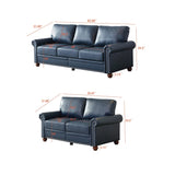 5 Seaters Faux Leather Sectional Sofa with Storage and Wood Frame