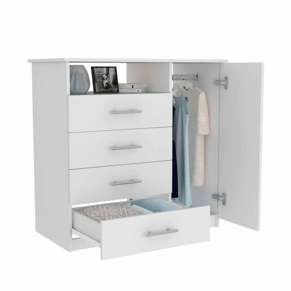 5-Shelf Wall Mounted Shoe Cabinet with Mirror Door