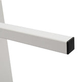 5-Shelf Wood Ladder Bookcase with Metal Frame Wall Mount Book Shelf