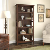 5 Spacious Shelves Bookcase Cherry - 52 x 63