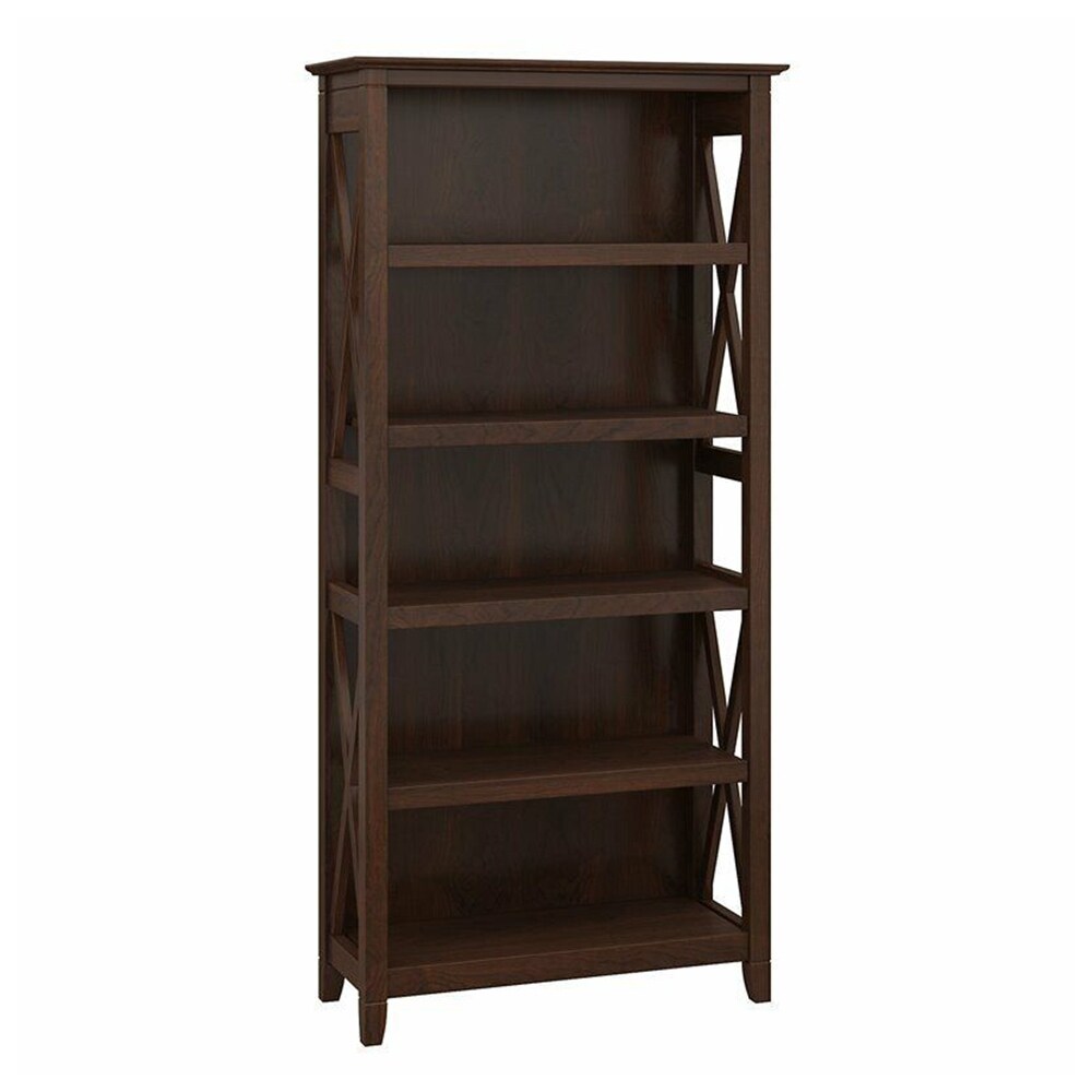 5 Spacious Shelves Bookcase Cherry - 52 x 63