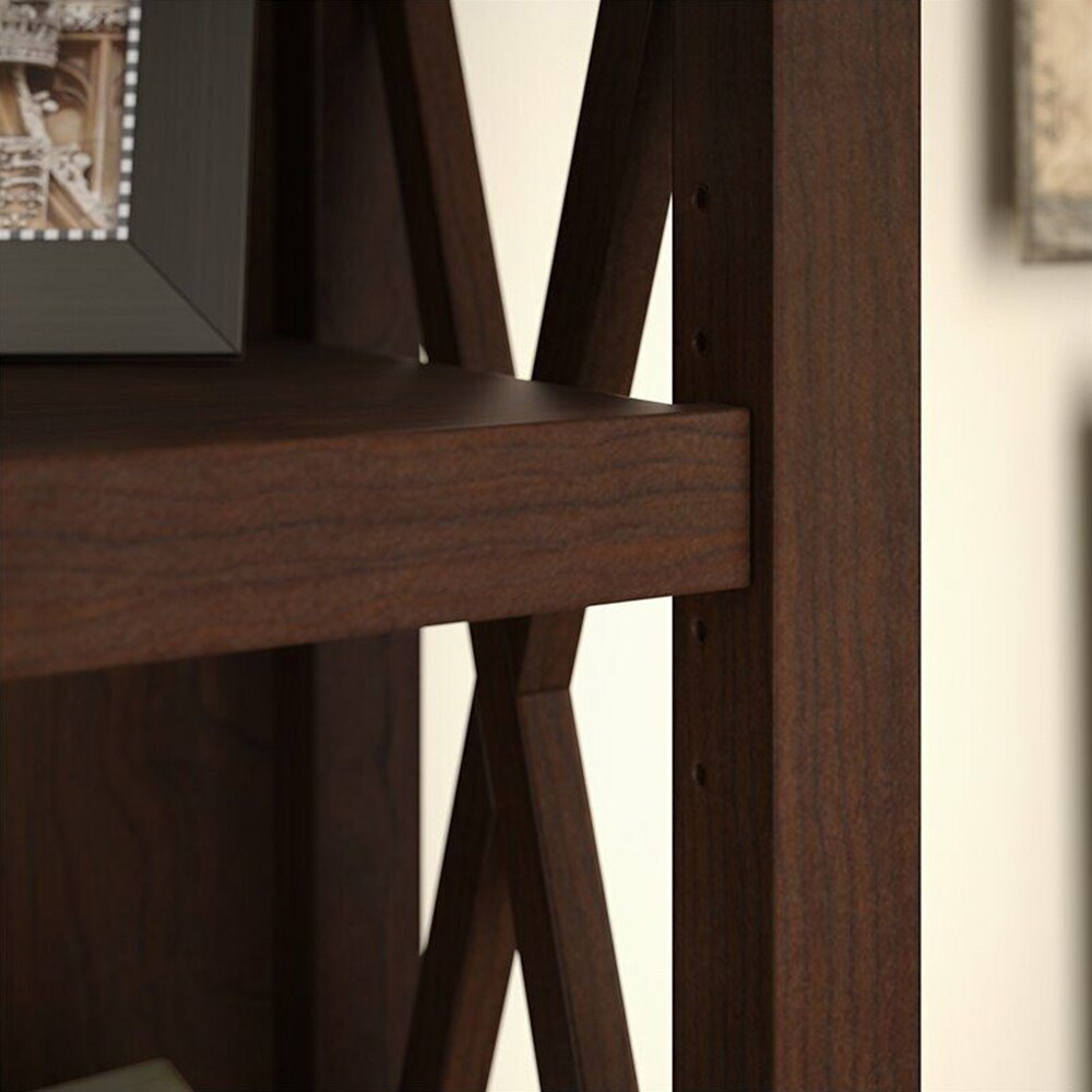 5 Spacious Shelves Bookcase Cherry - 52 x 63