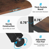 Bookshelf 5 Shelf Industrial Tall Bookcase for Living Room, Home Office