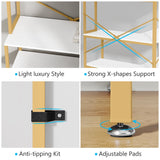 5-Tier Corner Bookshelf, 67" Tall Large Industrial L-Shaped Bookcase Open Shelves Display Organizer