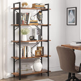 5 Tier Shelf Unit Bookshelf Bookcase for Living Room, Study, Home Office