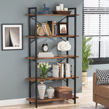 5 Tier Shelf Unit Bookshelf Bookcase for Living Room, Study, Home Office