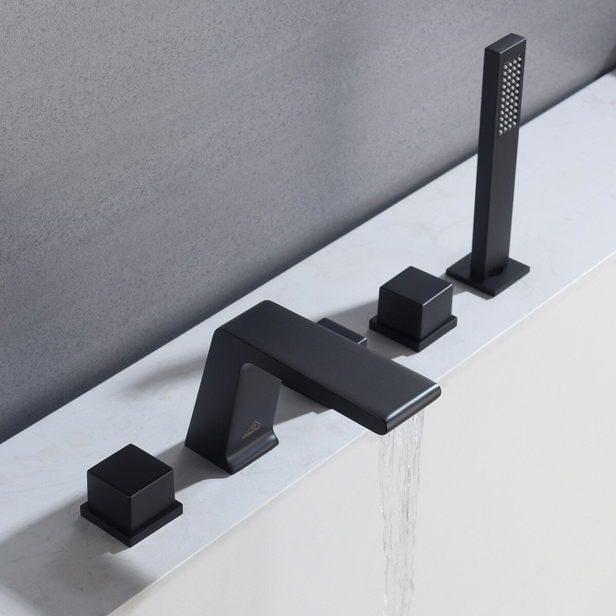 5 hole Bathtub Faucet With Handheld Shower Head