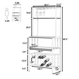 5 level wine rack, kitchen bar rack, separate wine rack with glass holder