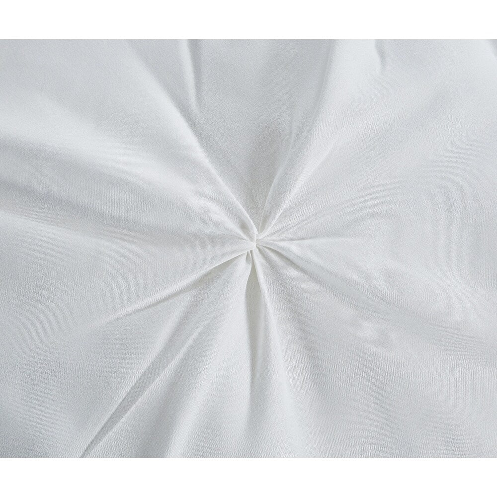 5 piece Pintuck King Comforter set, Ivory