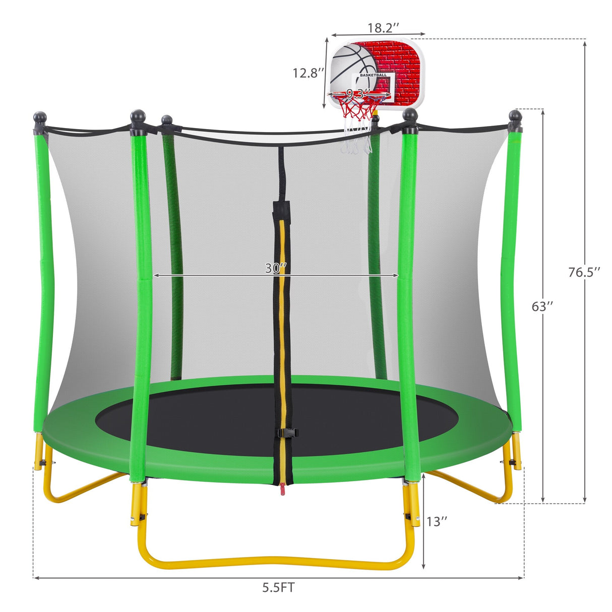 Trampoline with Enclosure