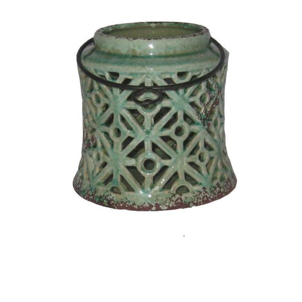 5.7"H Ceramic Candle Holders