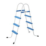 50" Blue and White Three Step Above Ground Swimming Pool Ladder