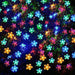 50 LED Solar Flower String Lights Outdoor Patio Decor
