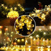50 LED Solar Flower String Lights Outdoor Patio Decor
