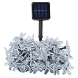 50 LED Solar Flower String Lights Outdoor Patio Decor