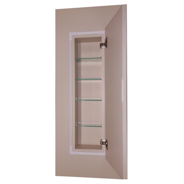 50-inch Ready-to-paint Recessed Wall Cabinet 2.5-inch Deep