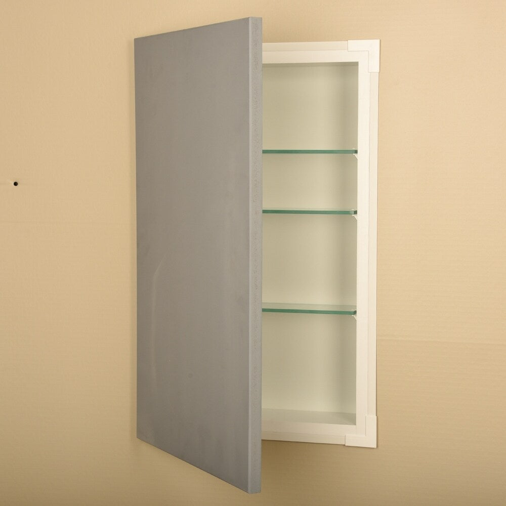 50-inch Ready-to-paint Recessed Wall Cabinet 2.5-inch Deep