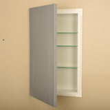 50-inch Ready-to-paint Recessed Wall Cabinet 2.5-inch Deep