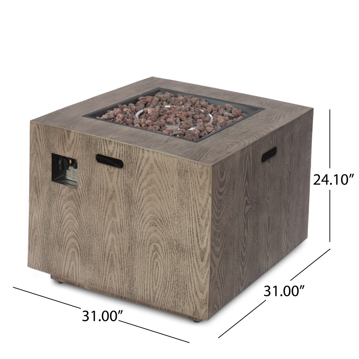 50000 BTU Outdoor Patio Gas Burning Fire Pit