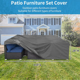 500D Patio Furniture Covers Thickening Outdoor Cover Protective