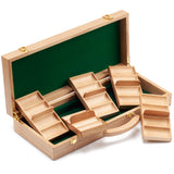 GSE™ 500pcs Casino Deluxe Wooden Poker Chip Case with 5 Wooden Chip Trays