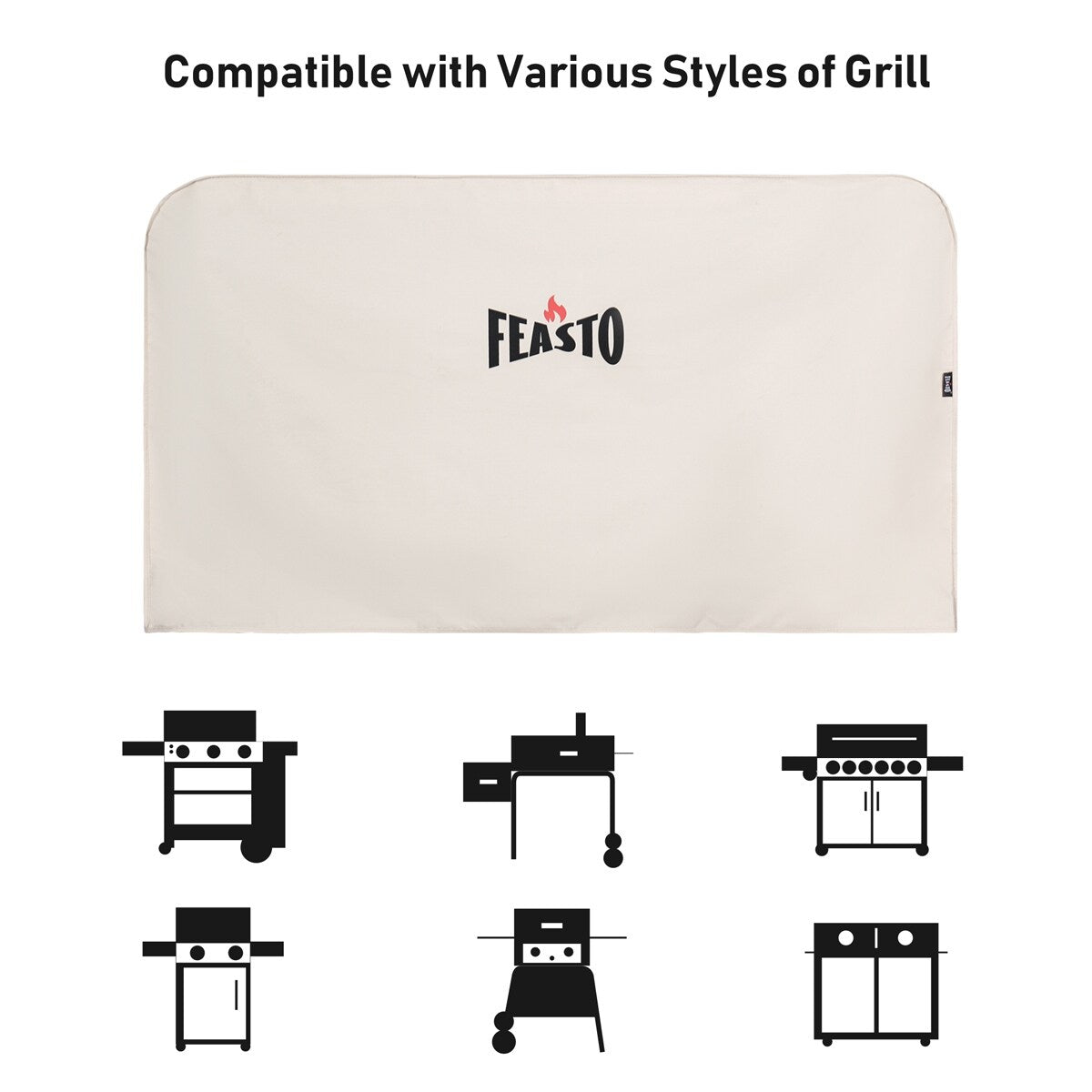 50" Outdoor Grill Cart Dining Table Cover,Grill Cover