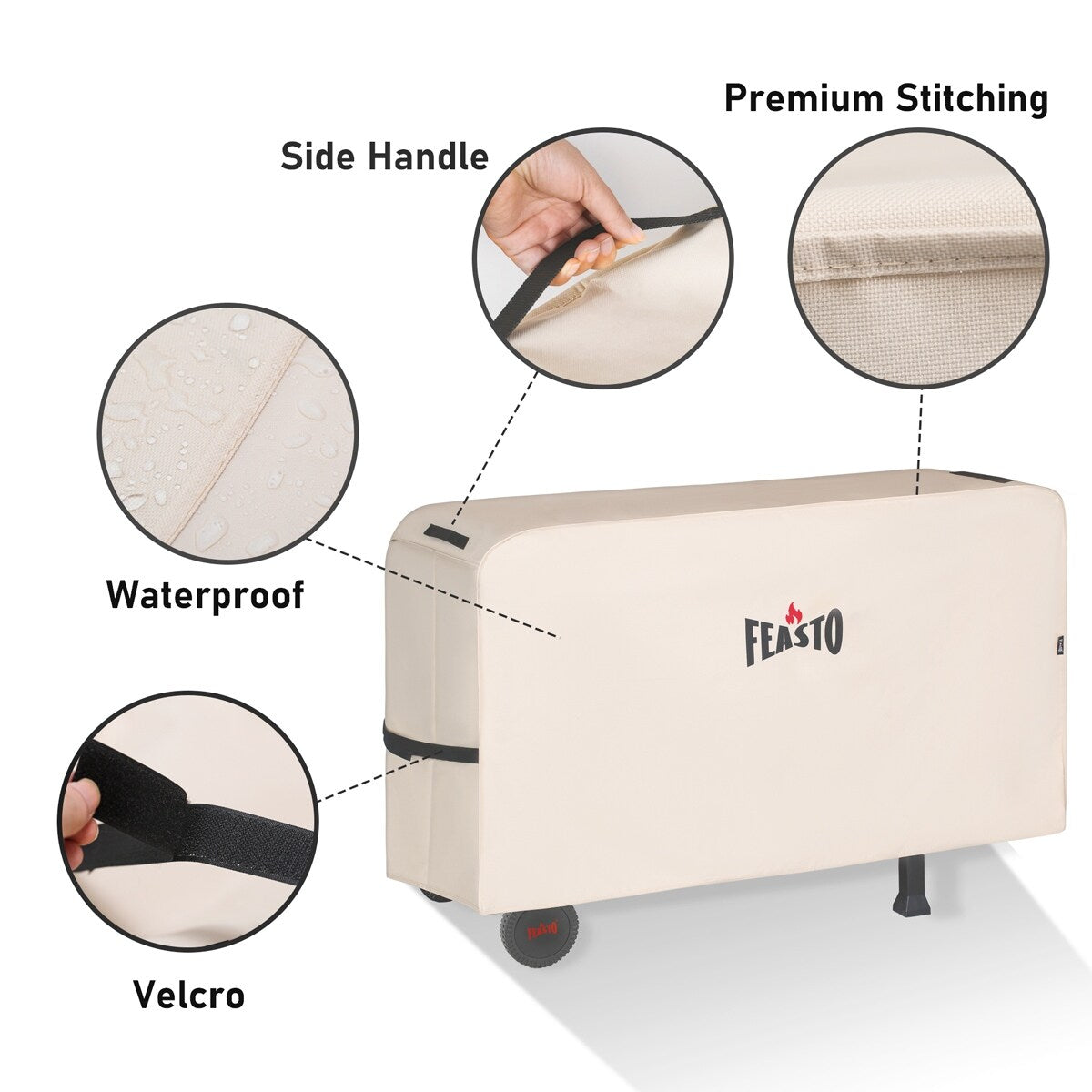50" Outdoor Grill Cart Dining Table Cover,Grill Cover