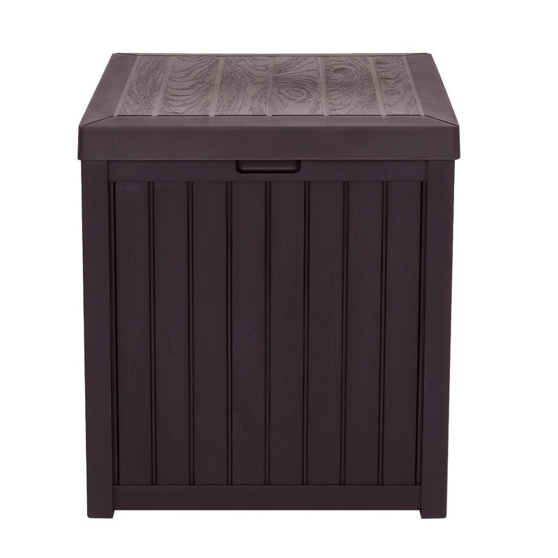 51 Gallons Water Resistant Plastic Deck Box - N/A