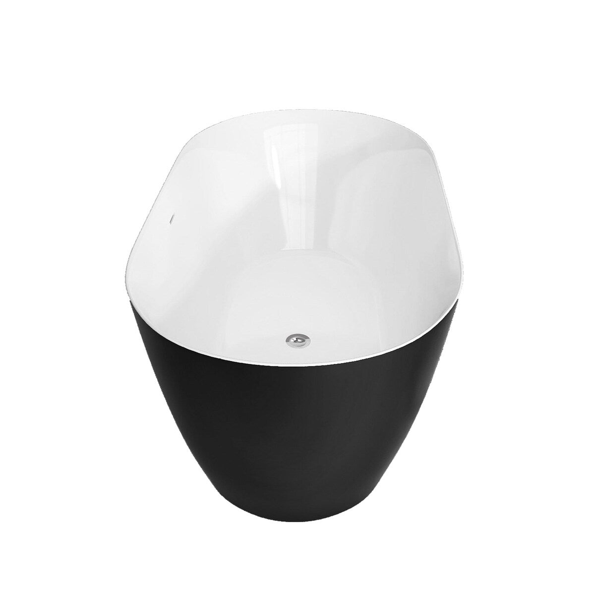 51 in./ 59 in./ 67 in. Acrylic Freestanding Soaking Bathtub with Drain and Adjustable Support Legs