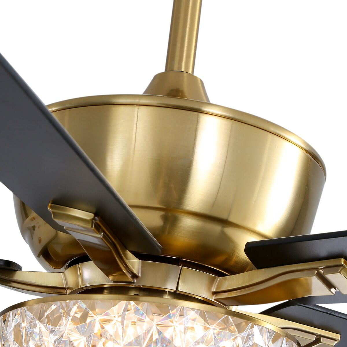 52-IN Chandelier LED Ceiling Fan with Light Kit and Remote(Gold )