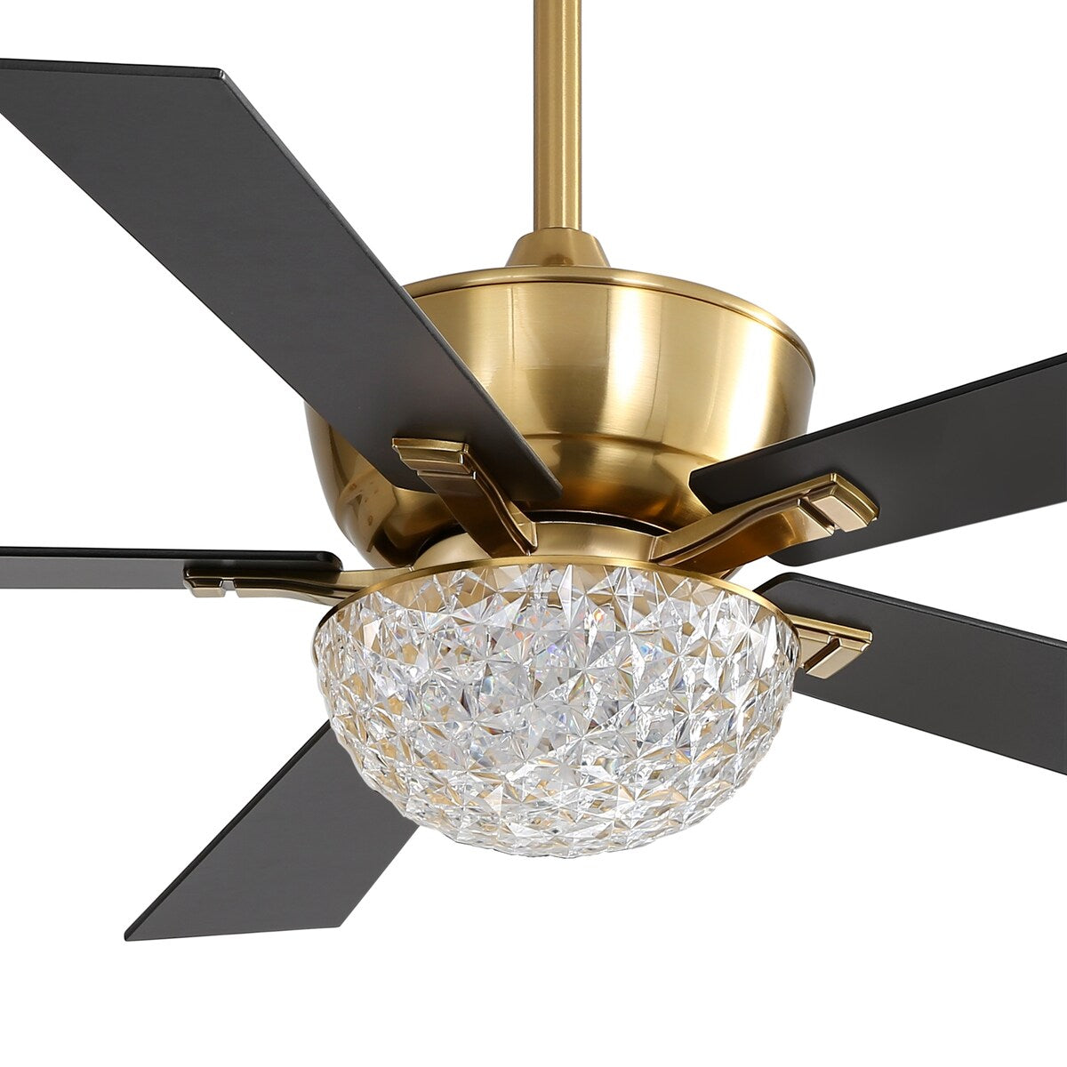 52-IN Chandelier LED Ceiling Fan with Light Kit and Remote(Gold )